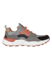 Skechers Leder-Sneakers "Bendino Dormer" in Grau/ Orange