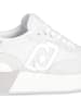 Liu Jo Leren sneakers wit/zilverkleurig