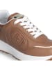 Liu Jo Leder-Sneakers in Hellbraun