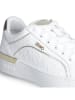 Liu Jo Leder-Sneakers in Weiß/ Gold