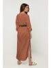 Rodier Lin Leinen-Kleid in Braun