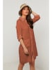 Rodier Lin Leinen-Kleid in Braun