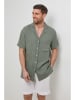 Rodier Lin Leinen-Hemd in Khaki