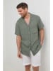 Rodier Lin Leinen-Hemd in Khaki