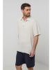 Rodier Lin Leinen-Poloshirt in Creme
