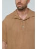 Rodier Lin Linnen poloshirt camel