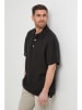 Rodier Lin Leinen-Poloshirt in Schwarz