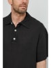 Rodier Lin Leinen-Poloshirt in Schwarz