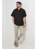 Rodier Lin Leinen-Poloshirt in Schwarz