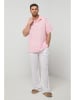 Rodier Lin Linnen poloshirt lichtroze