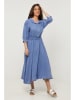 Rodier Lin Leinen-Kleid in Hellblau