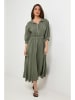 Rodier Lin Leinen-Kleid in Khaki