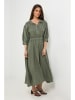 Rodier Lin Leinen-Kleid in Khaki