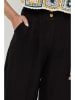 Rodier Lin Leinen-Marlenehose in Schwarz