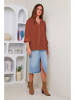Rodier Lin Linnen blouse bruin