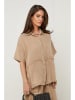 Rodier Lin Leinen-Hemd in Camel