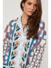 Rodier Lin Linnen blouse lichtblauw/wit