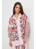 Rodier Lin Linnen blouse rosé/wit