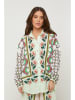 Rodier Lin Linnen blouse lichtgroen/wit