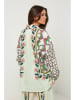 Rodier Lin Linnen blouse lichtgroen/wit