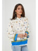 Rodier Lin Linnen blouse wit/blauw