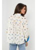 Rodier Lin Linnen blouse wit/blauw