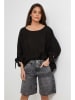 Rodier Lin Leinen-Bluse in Schwarz