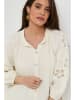 Rodier Lin Leinen-Bluse in Creme