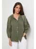 Rodier Lin Leinen-Bluse in Khaki