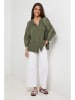 Rodier Lin Leinen-Bluse in Khaki