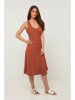 Rodier Lin Leinen-Kleid in Hellbraun