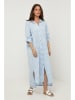 Rodier Lin Leinen-Kleid in Hellblau