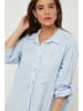 Rodier Lin Leinen-Kleid in Hellblau