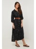 Rodier Lin Leinen-Kleid in Schwarz