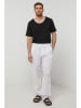 Rodier Lin Leinen-Hose in Weiß