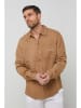 Rodier Lin Leinen-Hemd in Camel