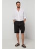Rodier Lin Leinen-Shorts in Schwarz