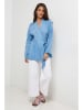 Rodier Lin Leinen-Cardigan in Hellblau