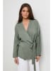 Rodier Lin Leinen-Cardigan in Khaki