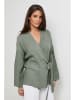 Rodier Lin Leinen-Cardigan in Khaki