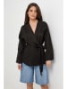 Rodier Lin Leinen-Cardigan in Schwarz