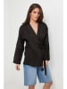 Rodier Lin Leinen-Cardigan in Schwarz
