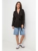 Rodier Lin Leinen-Cardigan in Schwarz