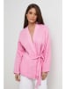 Rodier Lin Leinen-Cardigan in Rosa