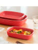 Brandt 3er-Set: Auflaufformen in Rot