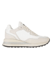 Pepe Jeans FOOTWEAR Leder-Keilsneakers in Weiß/ Beige