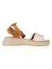 Pepe Jeans FOOTWEAR Leren sleehaksandalen wit/lichtbruin