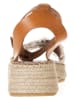 Pepe Jeans FOOTWEAR Leren sleehaksandalen wit/lichtbruin