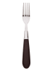 Bergner 24tlg. Besteck-Set in Silber/ Braun