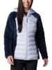 Columbia Hybridjacke "Powder Lite II" in Hellblau/ Dunkelblau